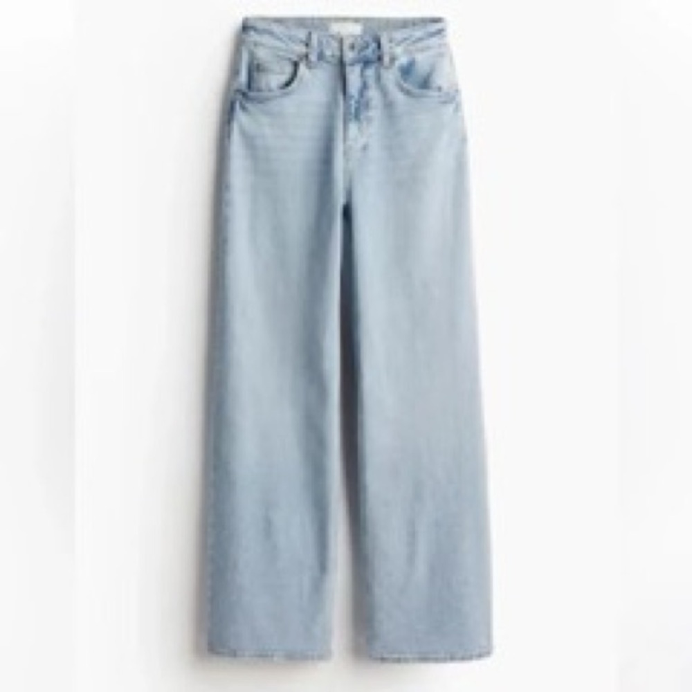 H&M Light Blue Wide Leg Jeans